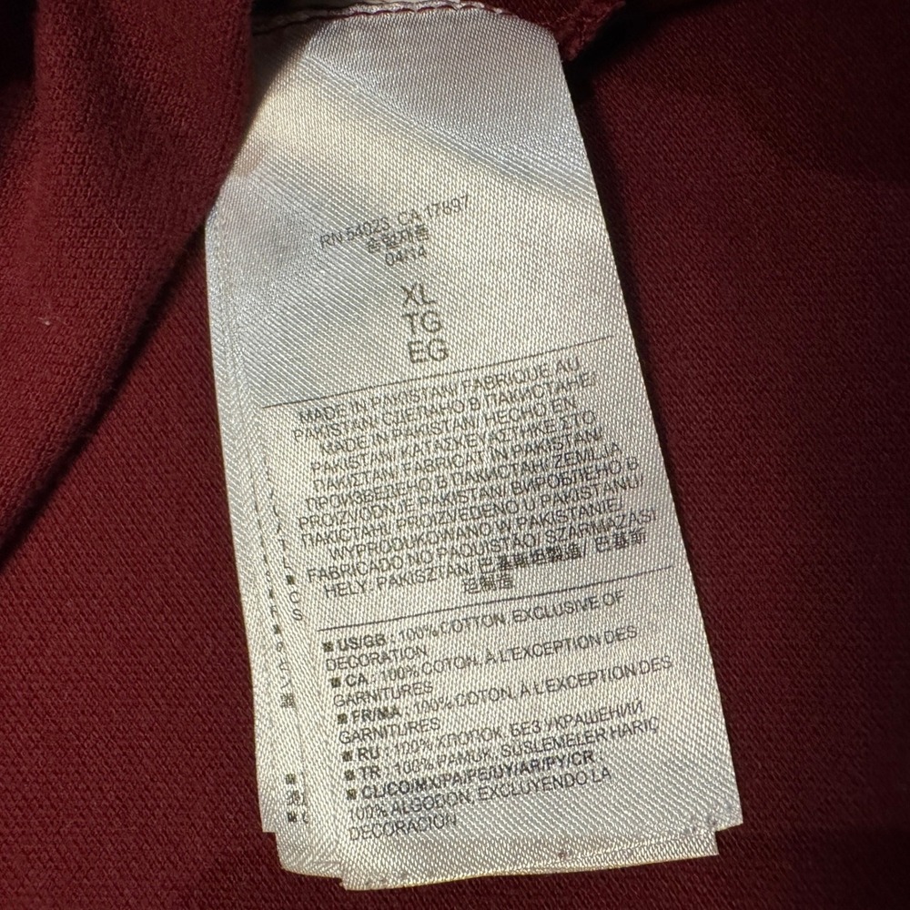 Banana Republic Mens XL Red Pique Polo Shirt Elephant Logo Short Sleeve - Picture 6 of 11